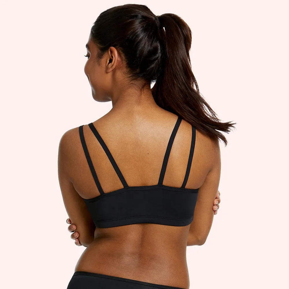 Tween/Teen Girls First Bikini Top - Black