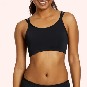Tween/Teen Girls First Bikini Top - Black