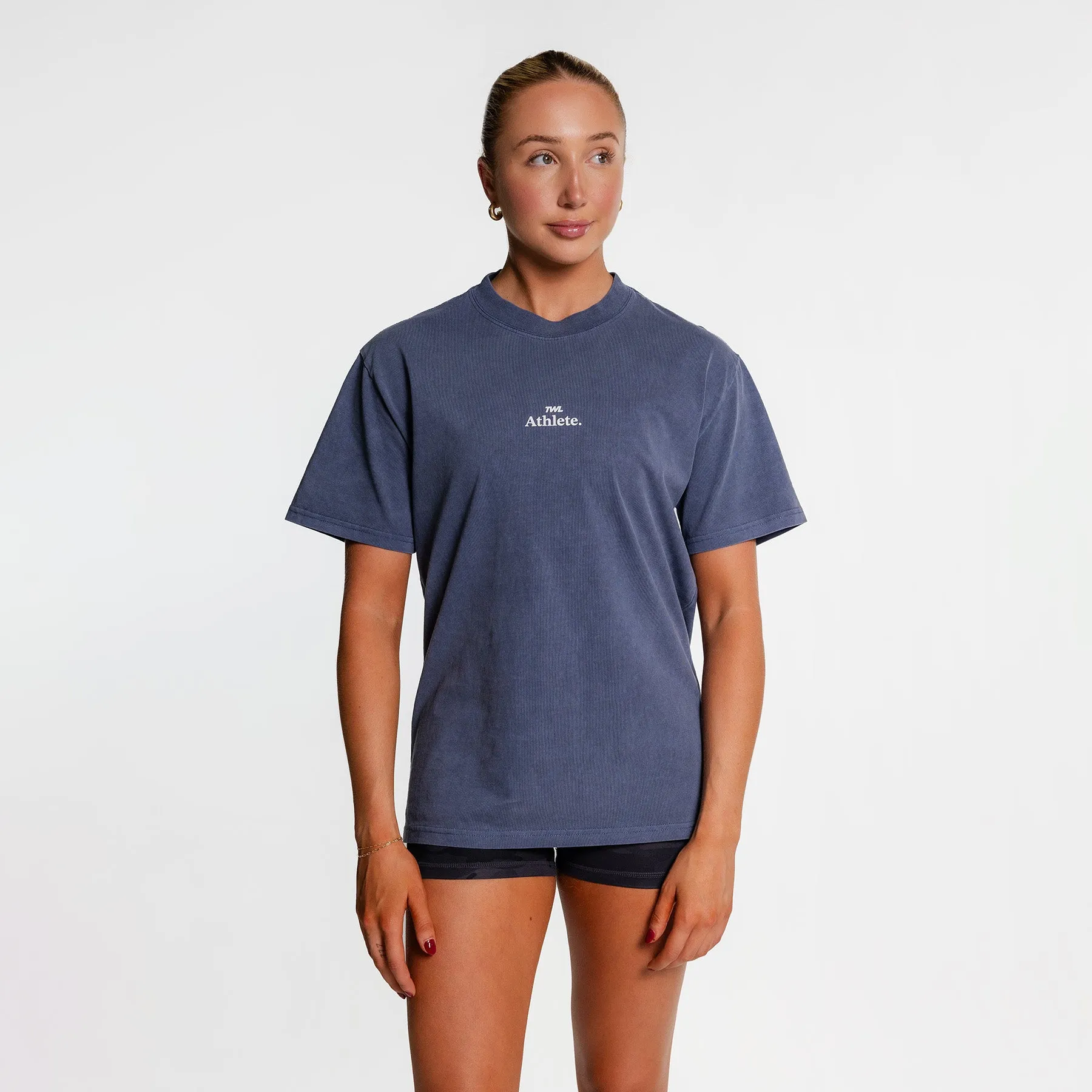 TWL - LIFESTYLE OVERSIZED T-SHIRT - Y2K - ATHLETE/FADED INDIGO
