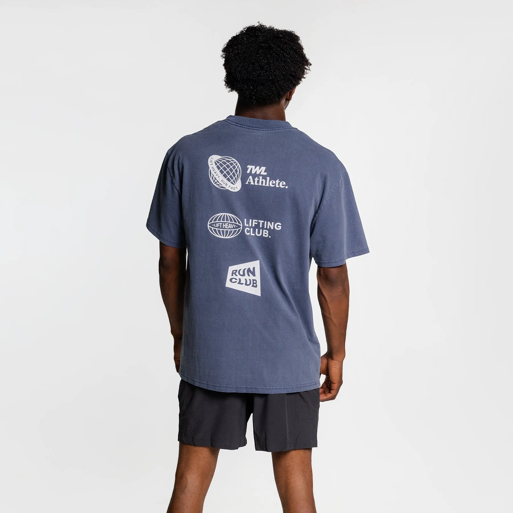 TWL - LIFESTYLE OVERSIZED T-SHIRT - Y2K - ATHLETE/FADED INDIGO