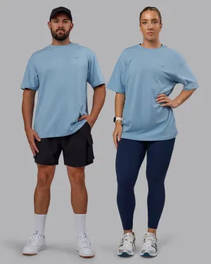 Unisex 1% Better Value Series FLXCotton Tee Oversize - Glacier Lake-Indigo