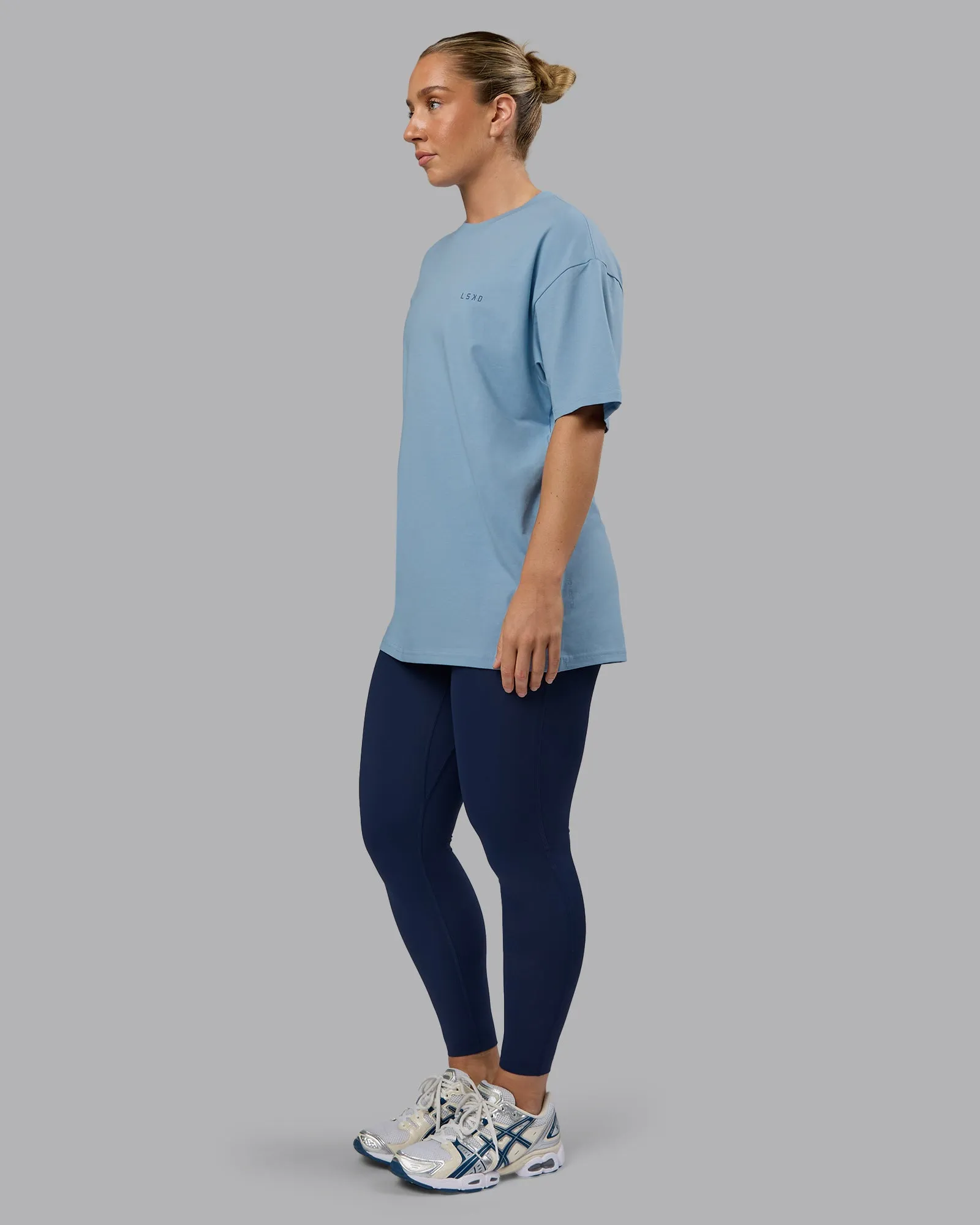 Unisex 1% Better Value Series FLXCotton Tee Oversize - Glacier Lake-Indigo