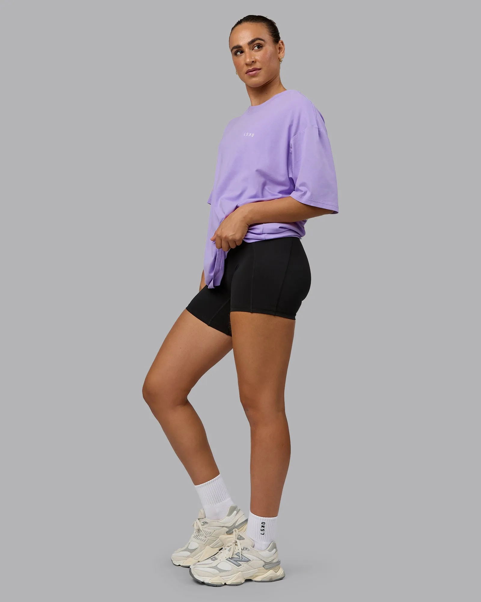 Unisex 1% Better Value Series FLXCotton Tee Oversize - Pale Lilac-White