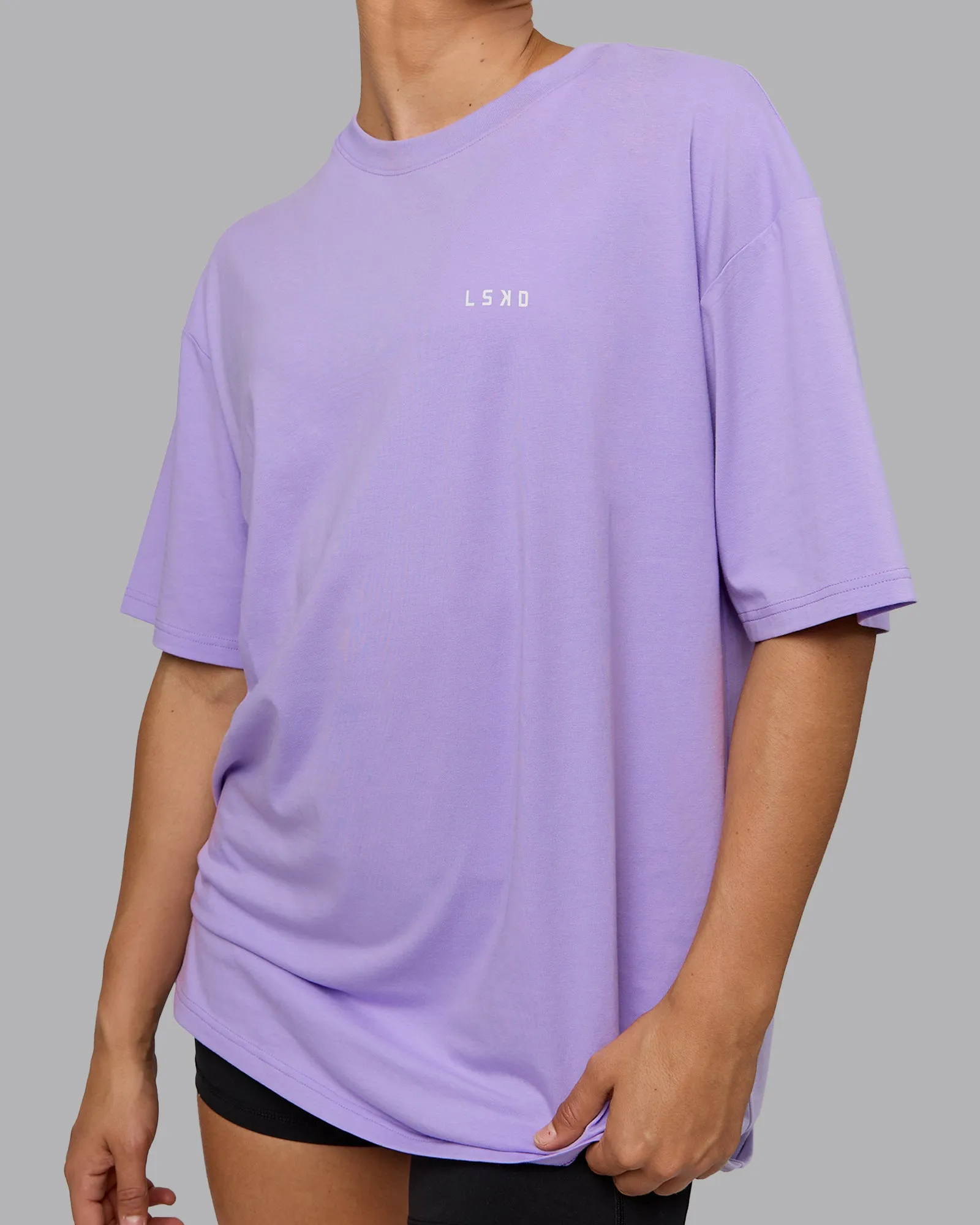 Unisex 1% Better Value Series FLXCotton Tee Oversize - Pale Lilac-White