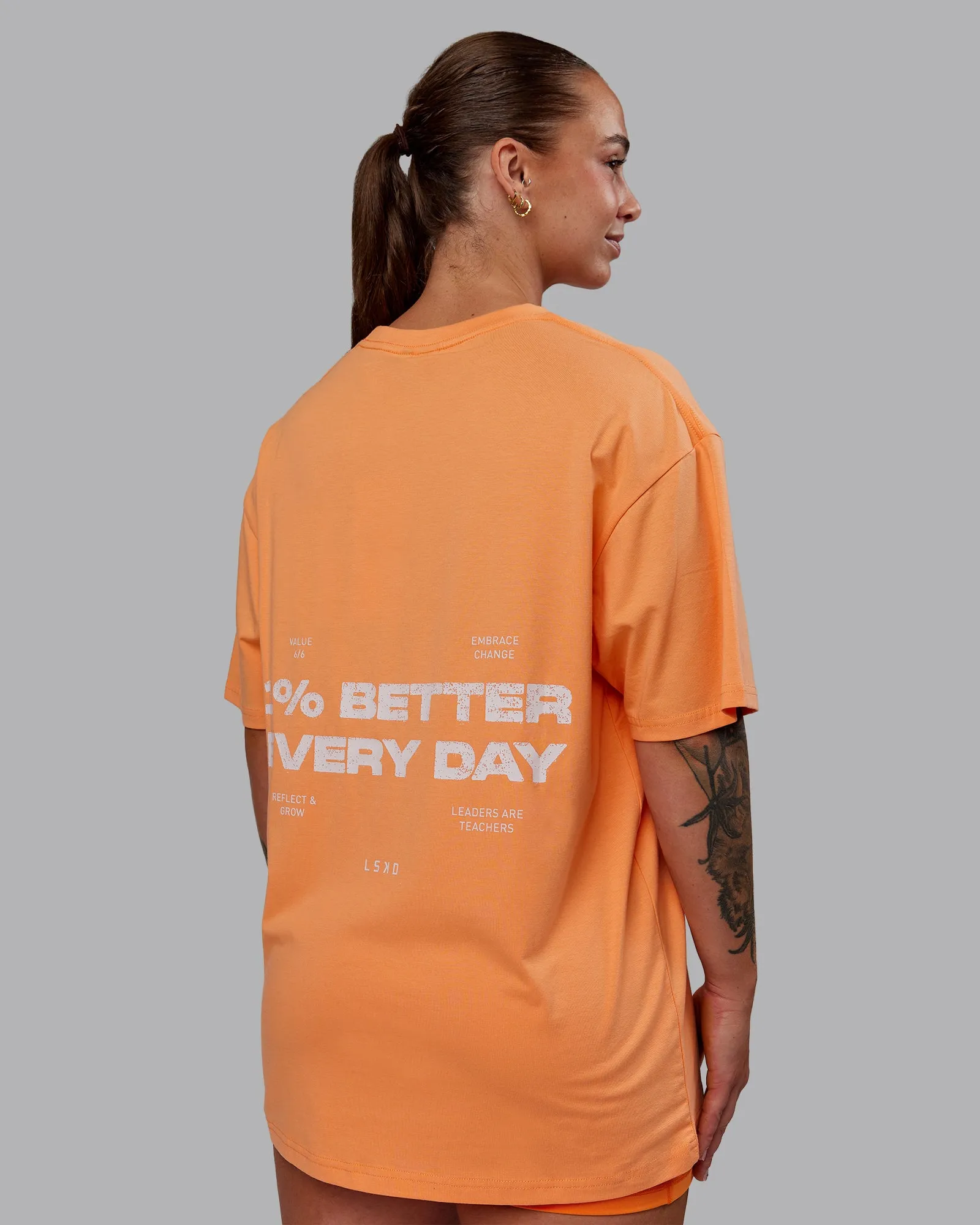 Unisex 1% Better Value Series FLXCotton Tee Oversize - Sorbet-Festival Bloom