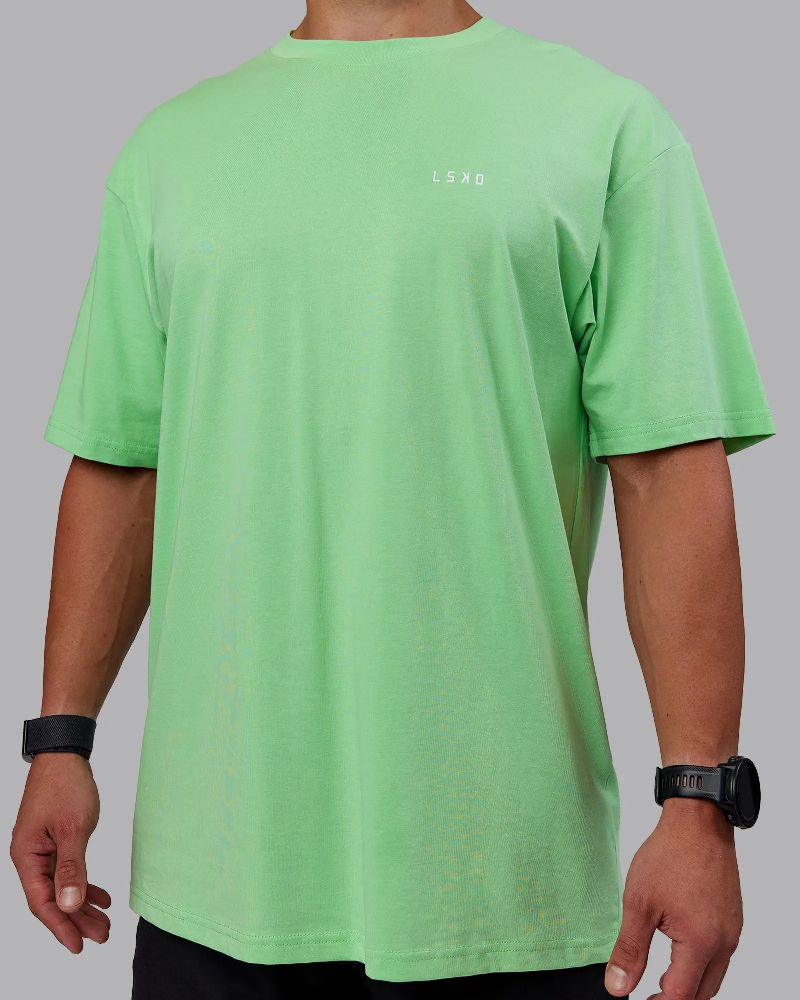 Unisex 1% Better Value Series FLXCotton Tee Oversize - Surreal Green-White