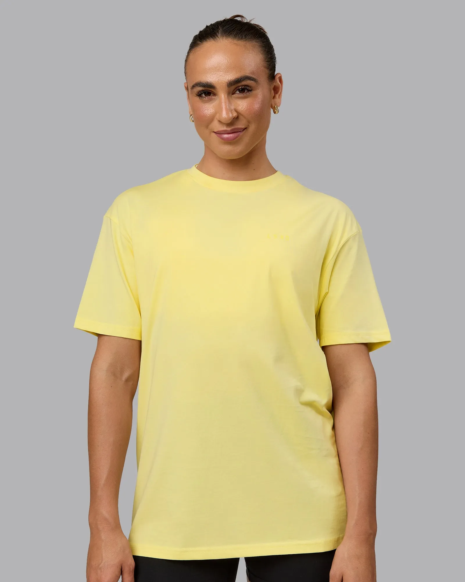 Unisex Enjoy the Journey Value Series FLXCotton Tee Oversize - Pale Yellow-Sundress