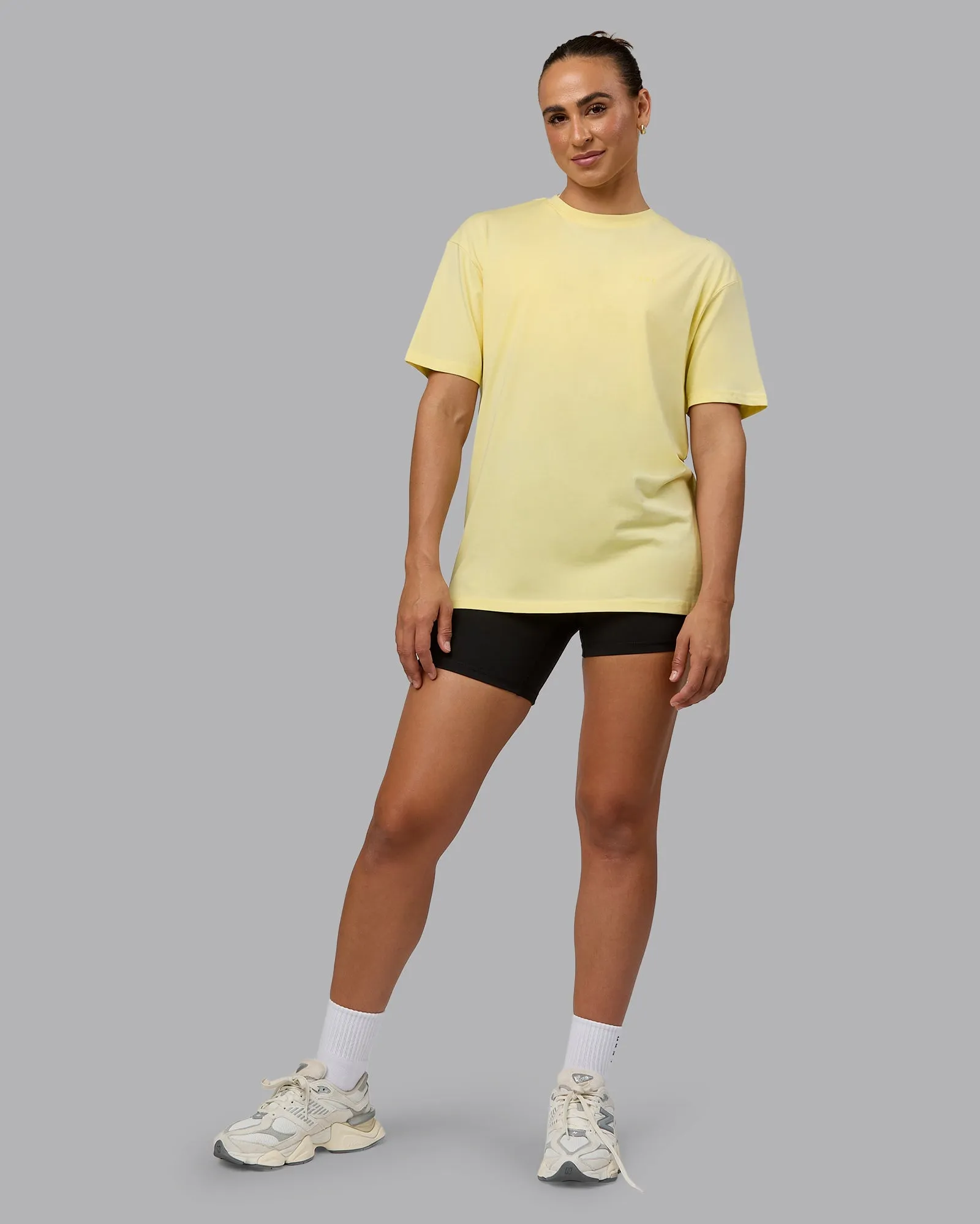 Unisex Enjoy the Journey Value Series FLXCotton Tee Oversize - Pale Yellow-Sundress