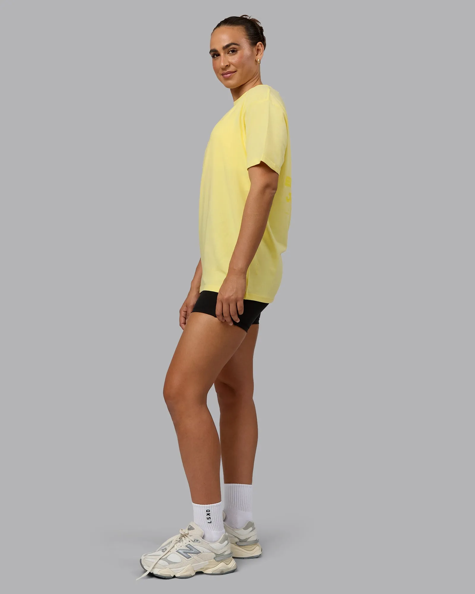 Unisex Enjoy the Journey Value Series FLXCotton Tee Oversize - Pale Yellow-Sundress