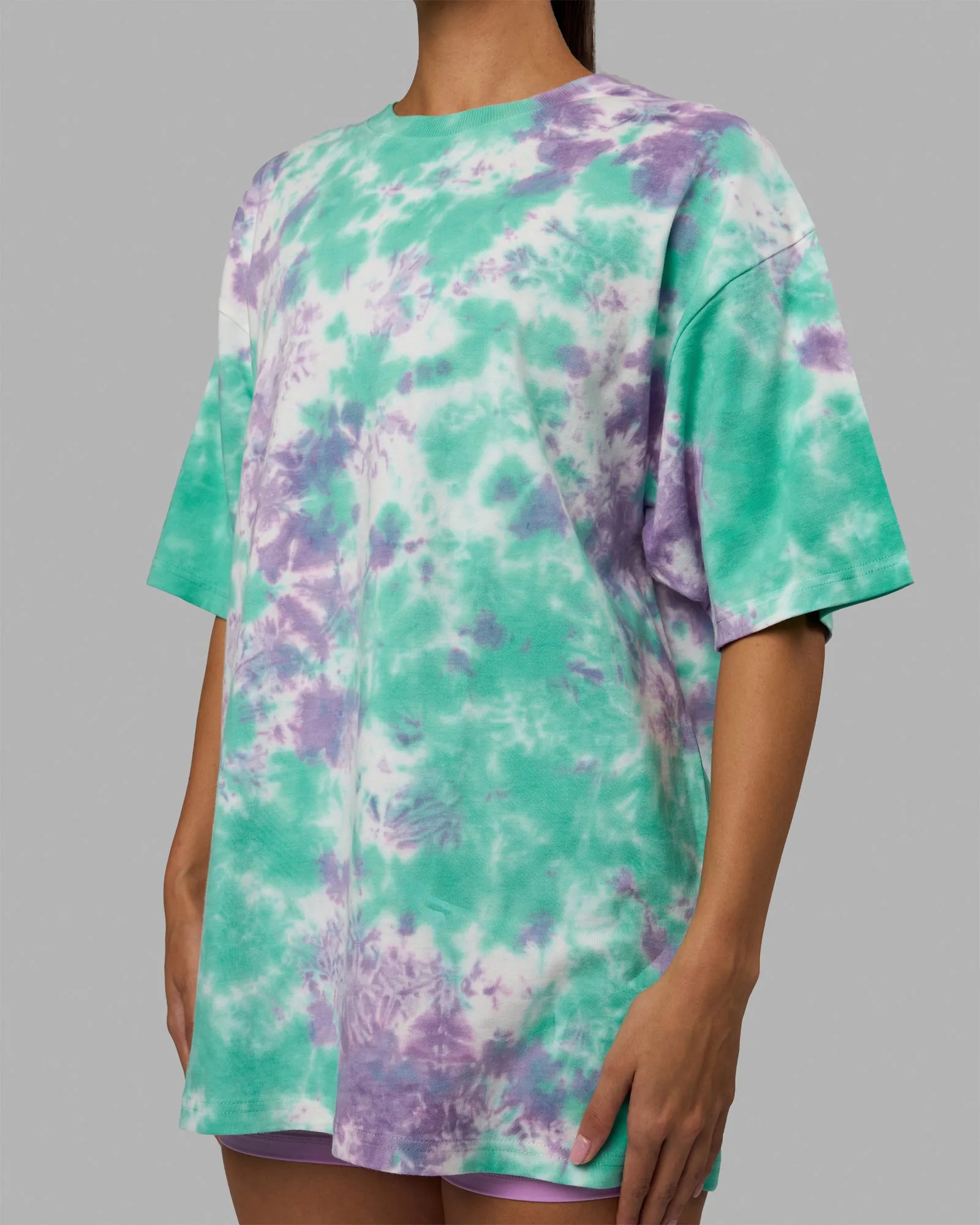Unisex Lifting Club Heavyweight Tee Oversize - Cockatoo-Tie Dye