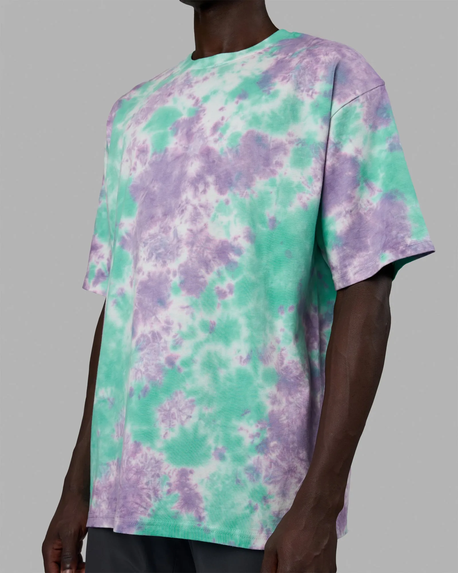 Unisex Lifting Club Heavyweight Tee Oversize - Cockatoo-Tie Dye