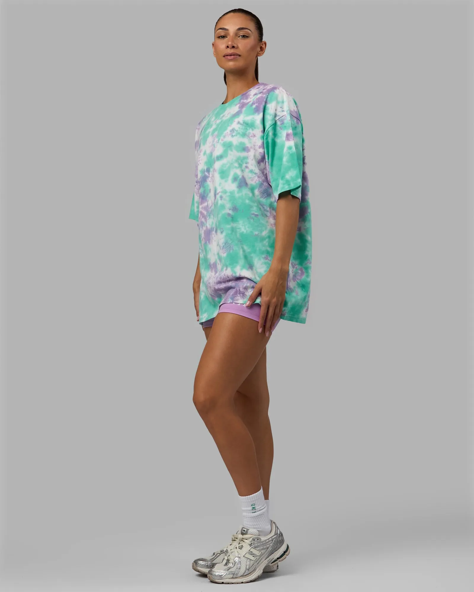 Unisex Lifting Club Heavyweight Tee Oversize - Cockatoo-Tie Dye