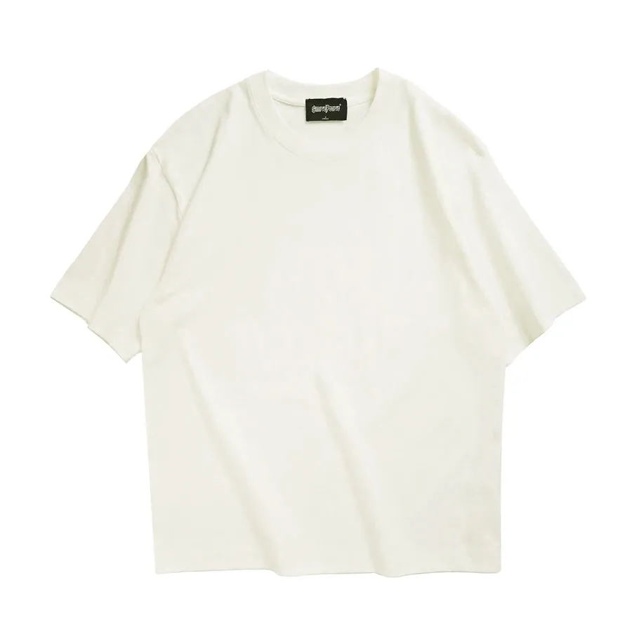Unisex Oversized Brown Summer T-Shirt - Casual Korean Streetwear