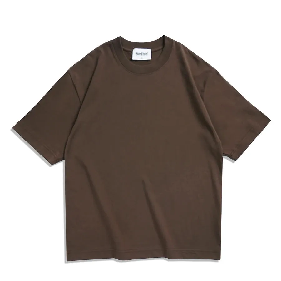 Unisex Oversized Brown Summer T-Shirt - Casual Korean Streetwear