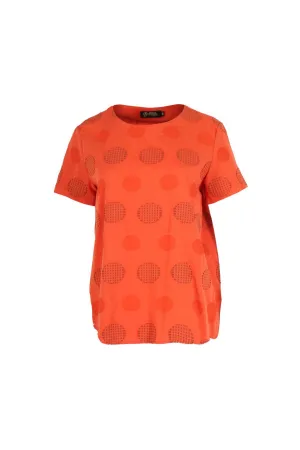 Universal Top Orange in Cotton Blend