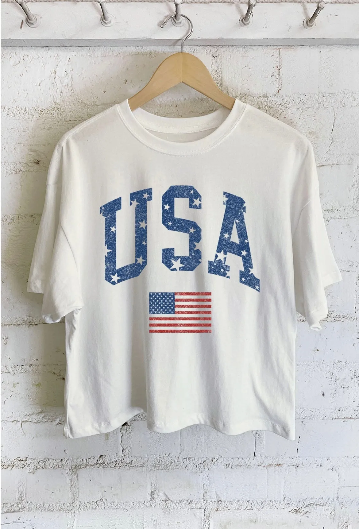 USA Graphic Crop Tee