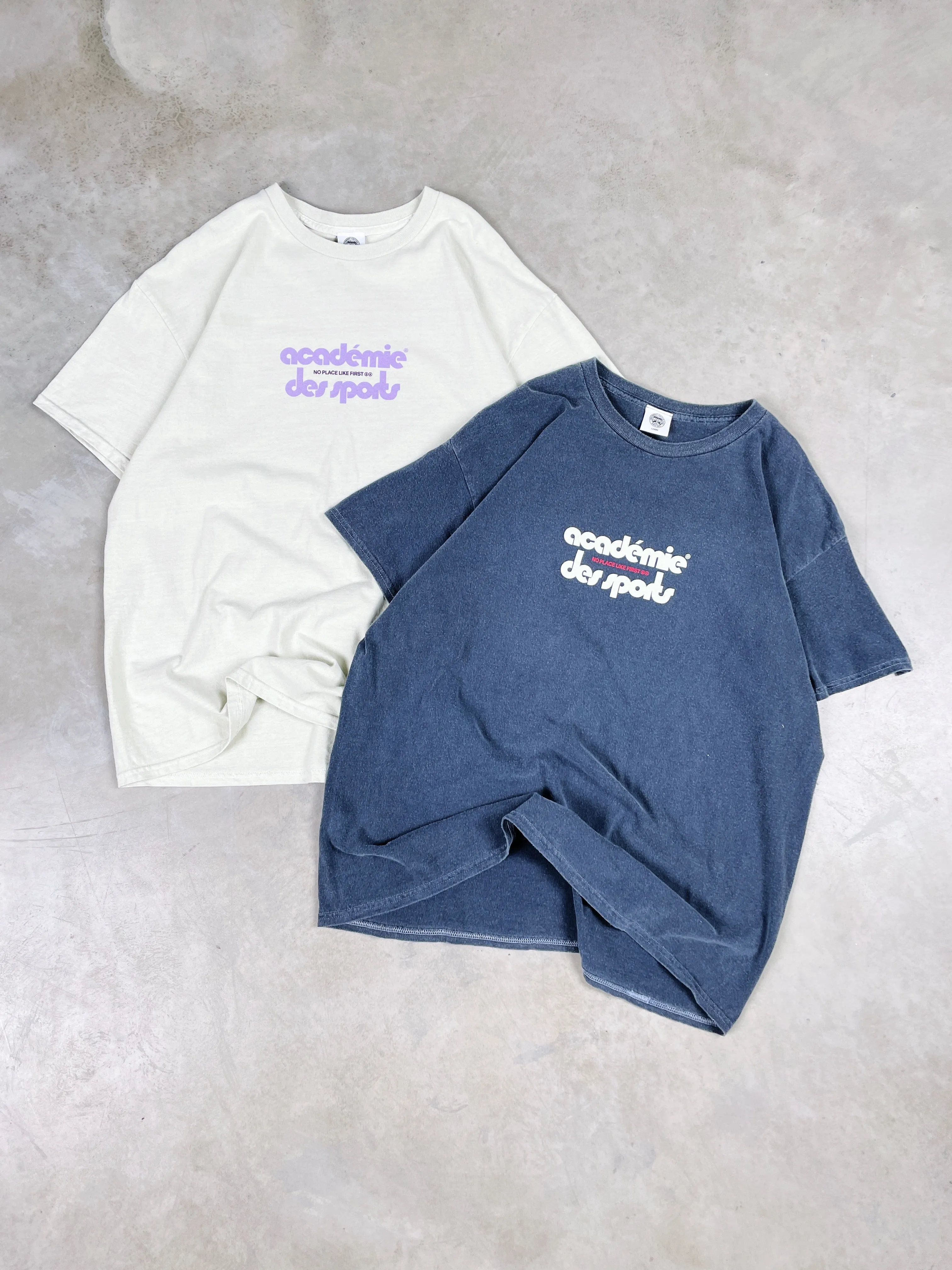 Vice 84 'Club Académie' Vintage Washed Tee - Navy
