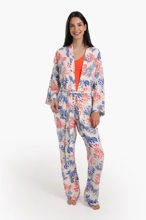 Viscose 3 Pcs Pyjama Set
