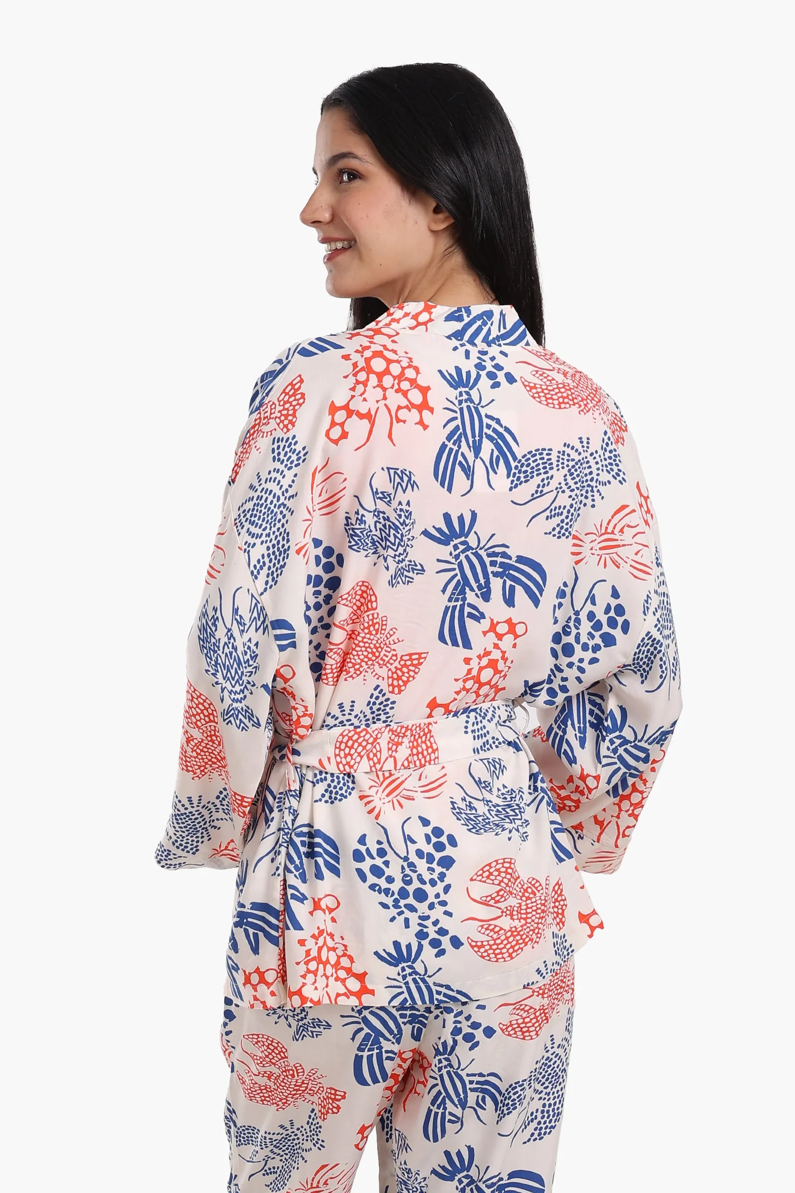 Viscose 3 Pcs Pyjama Set