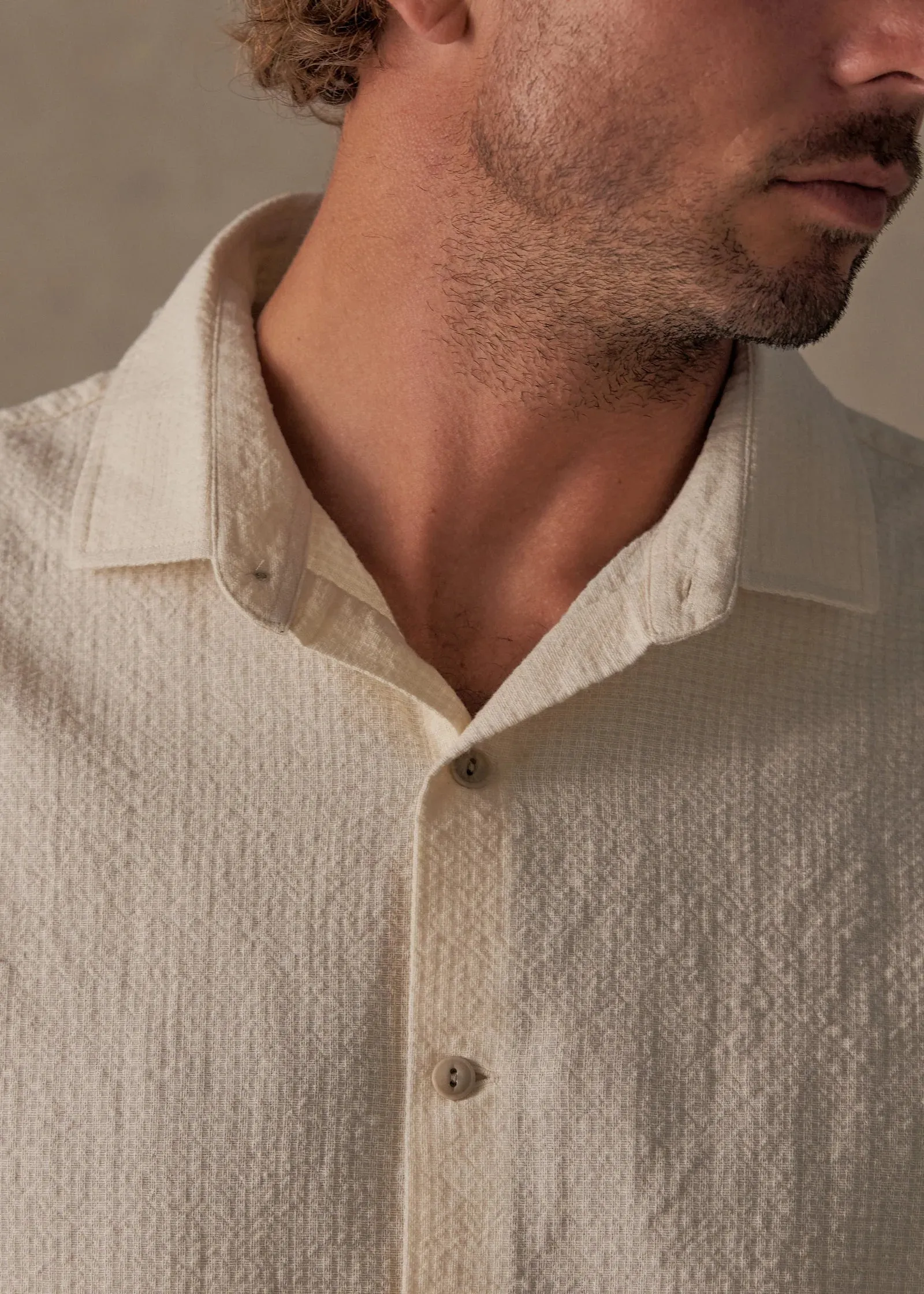 Waffle Shirt Macadamia