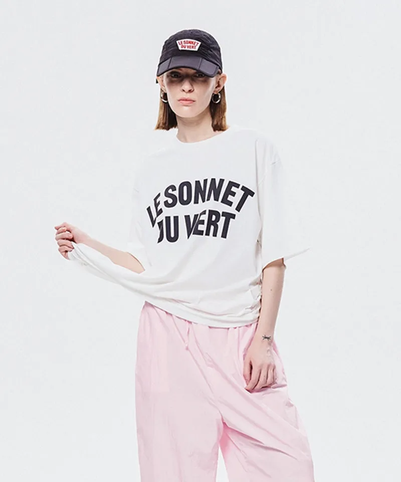[Warehouse Sale] LE SONNET Oversize Logo T - White