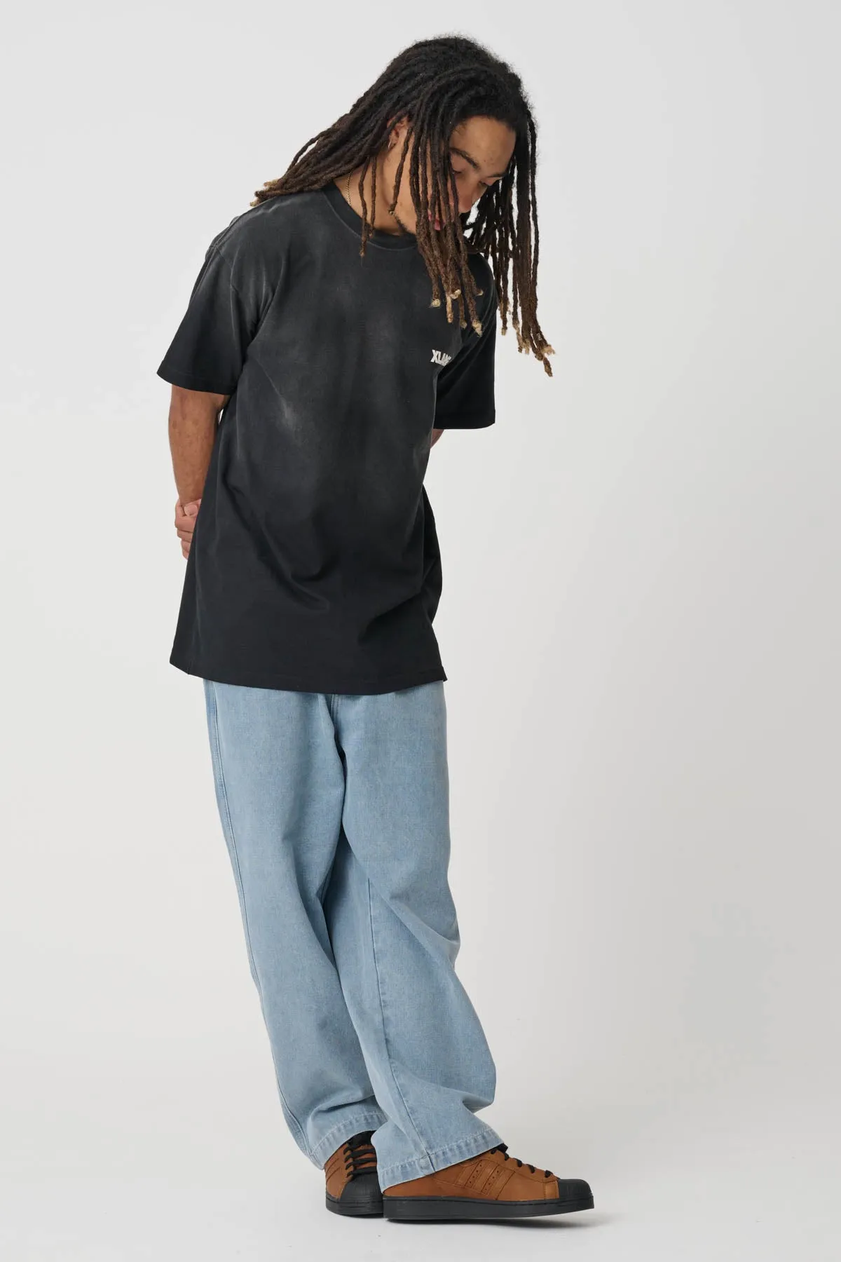 WASHED 91 LCB TEE - ACID BLACK