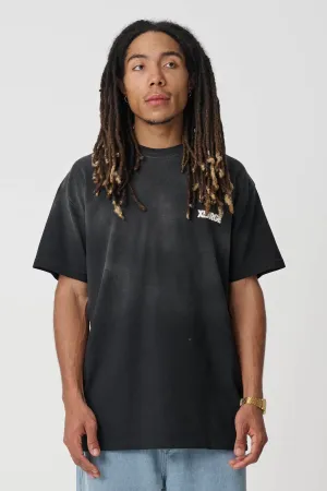 WASHED 91 LCB TEE - ACID BLACK