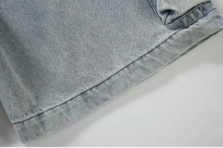 Washed Wide Leg Denim Shorts