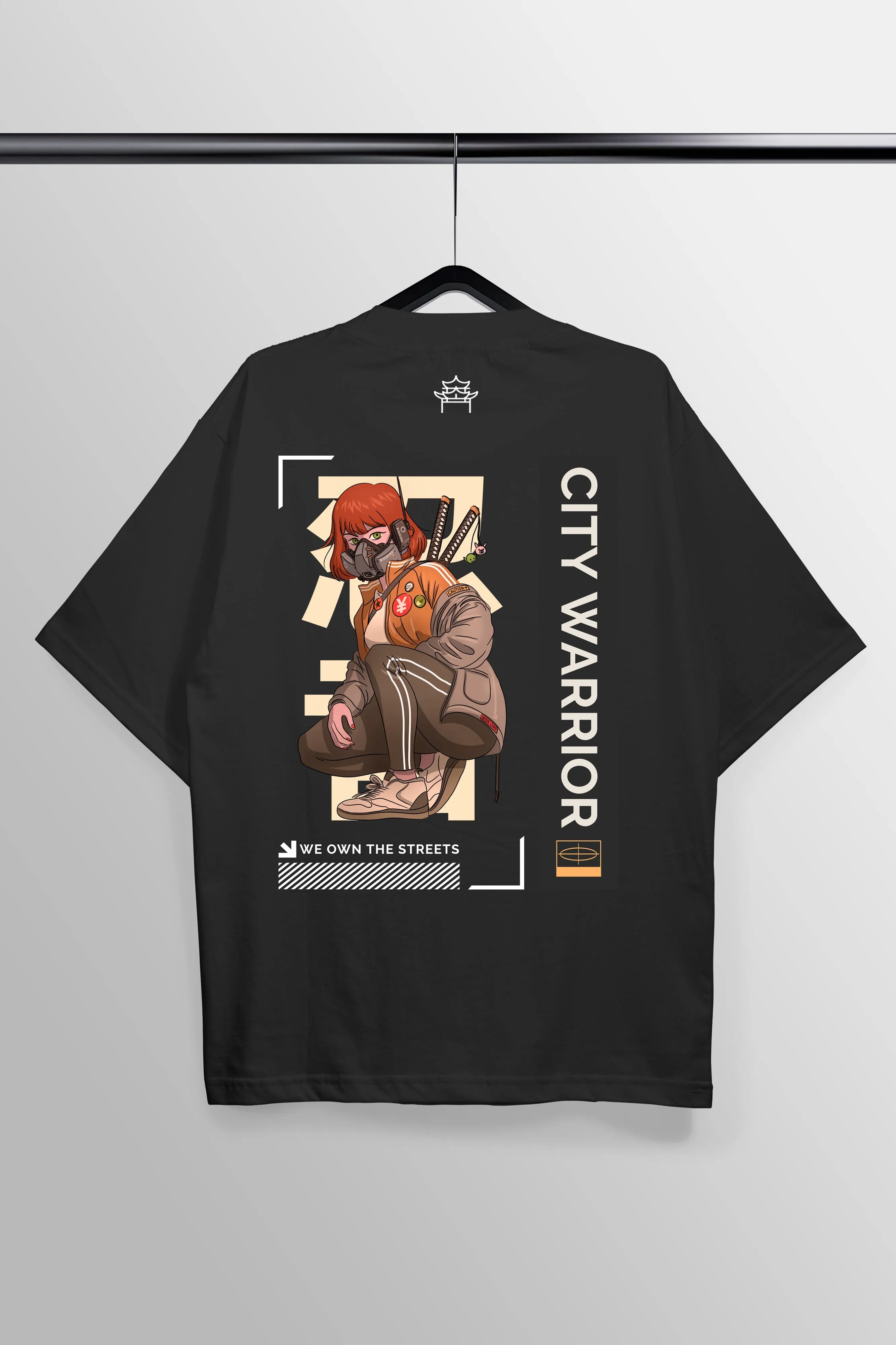 We Own The Streets Black Oversized Tee