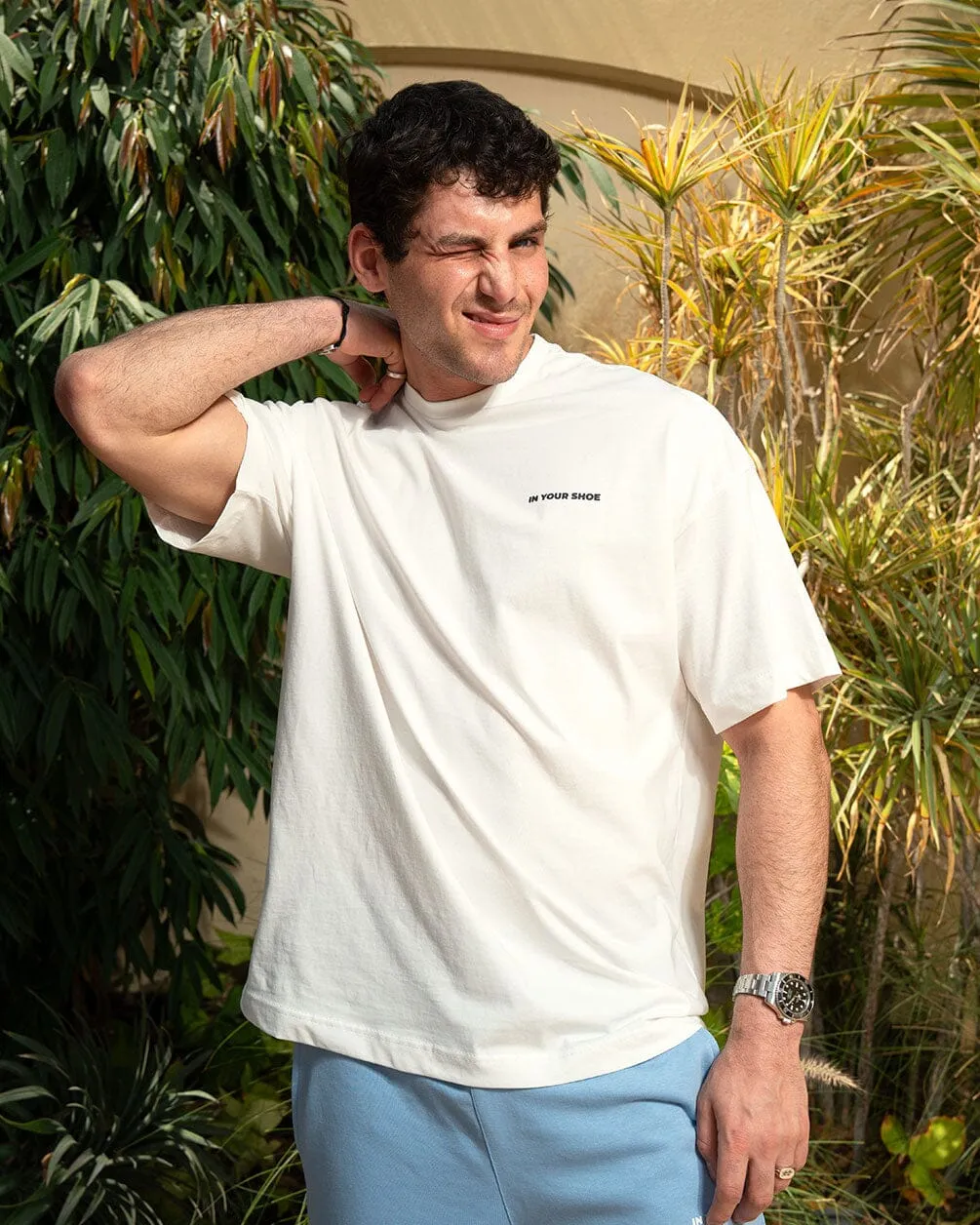 White Basic Oversized Tee