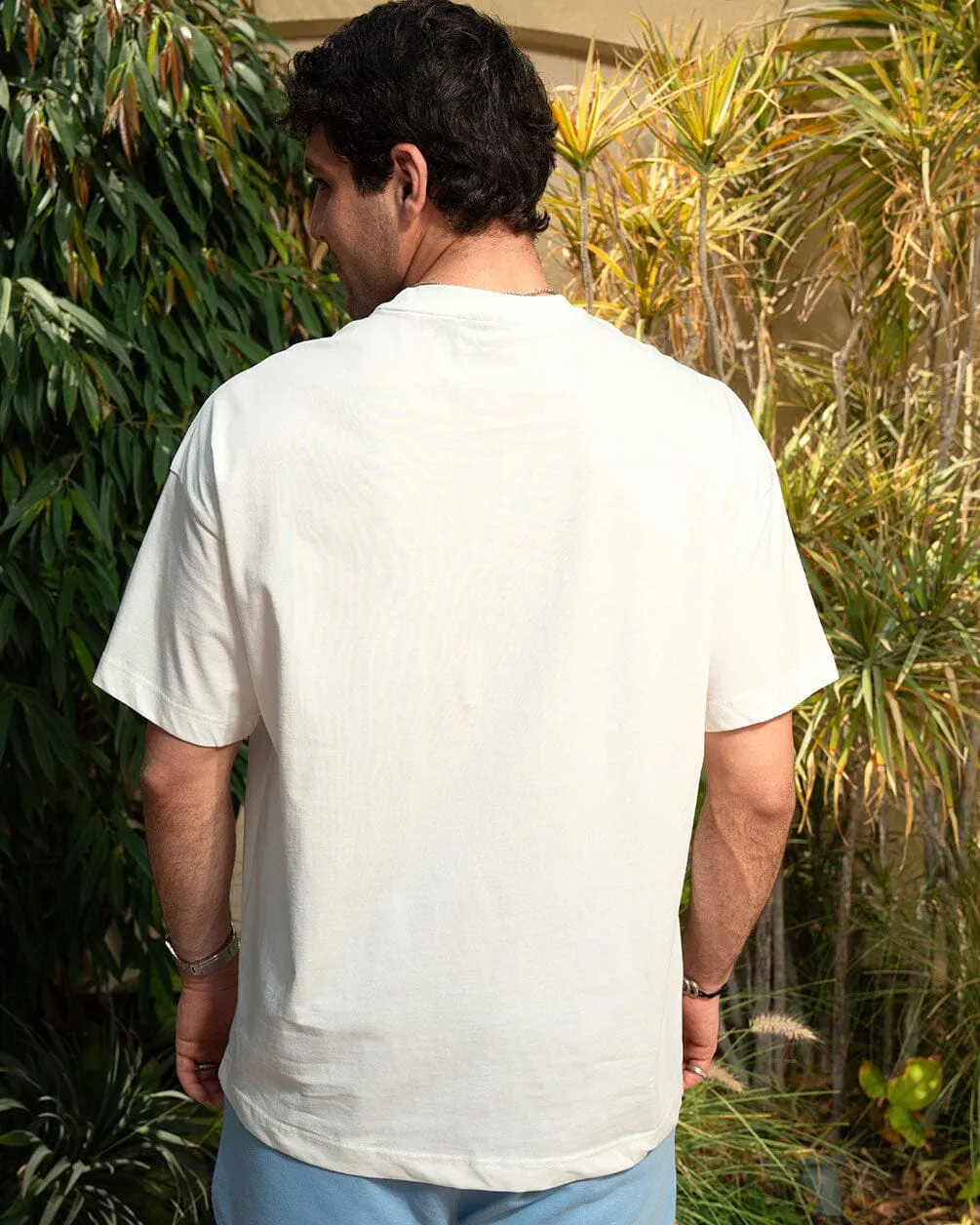 White Basic Oversized Tee