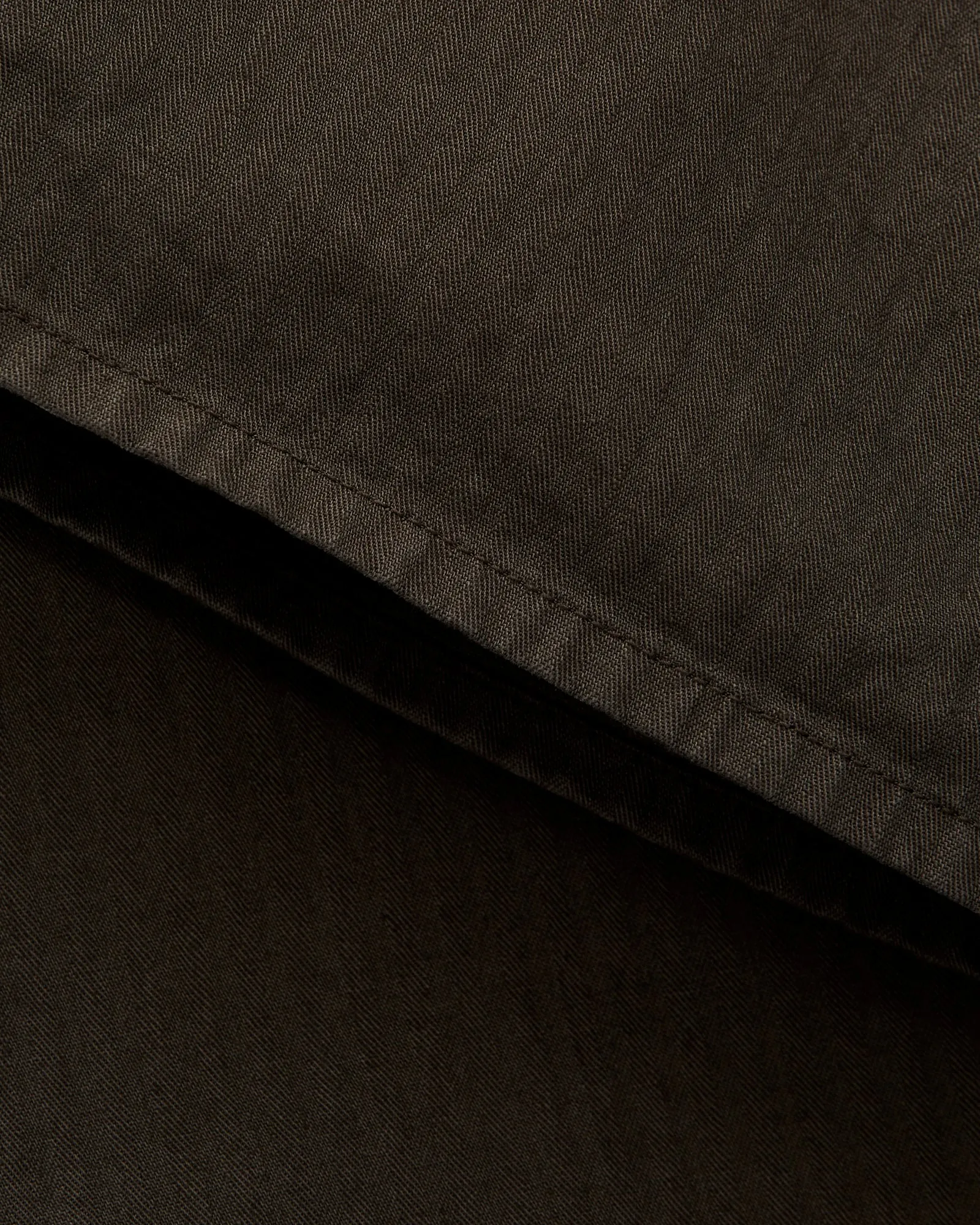 Wide Fit French Work Pants in Coffee Brown
