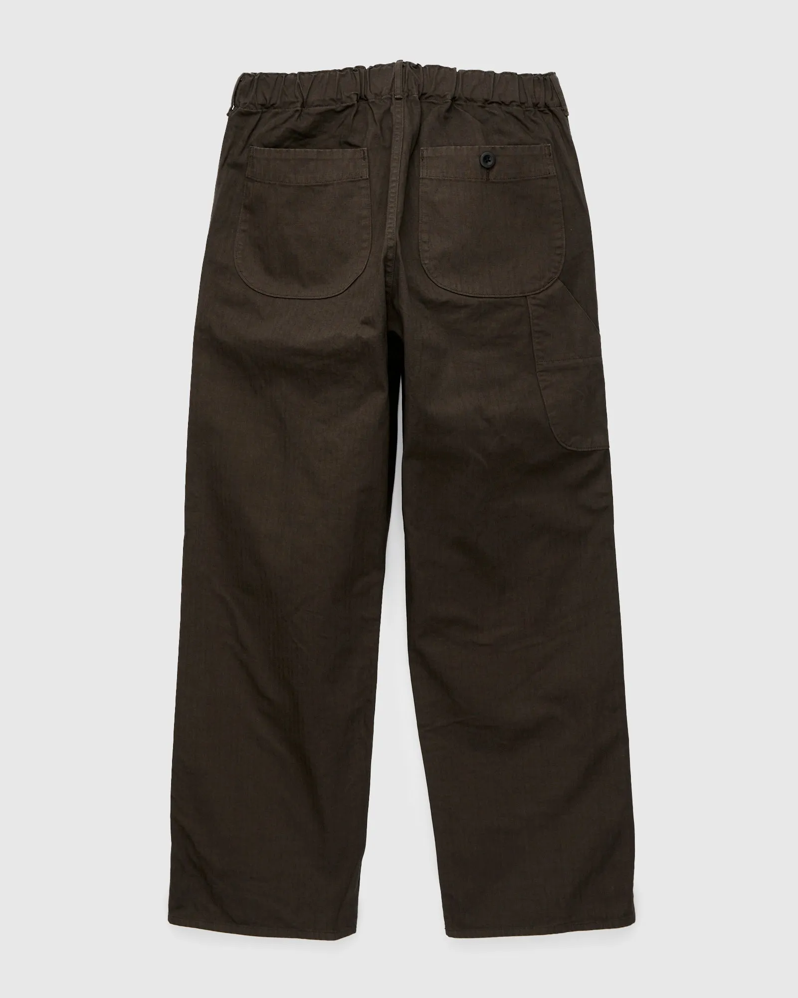 Wide Fit French Work Pants in Coffee Brown