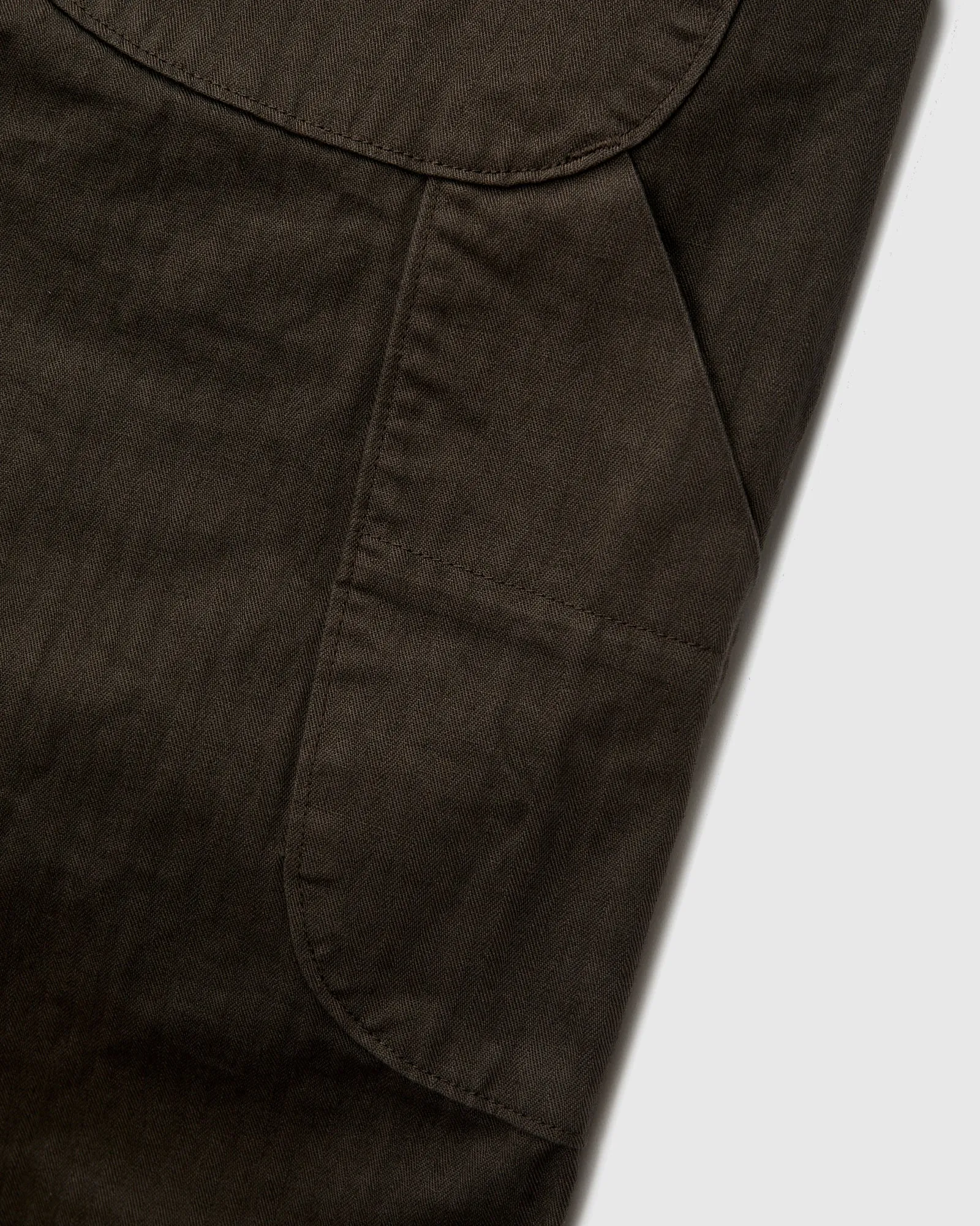 Wide Fit French Work Pants in Coffee Brown