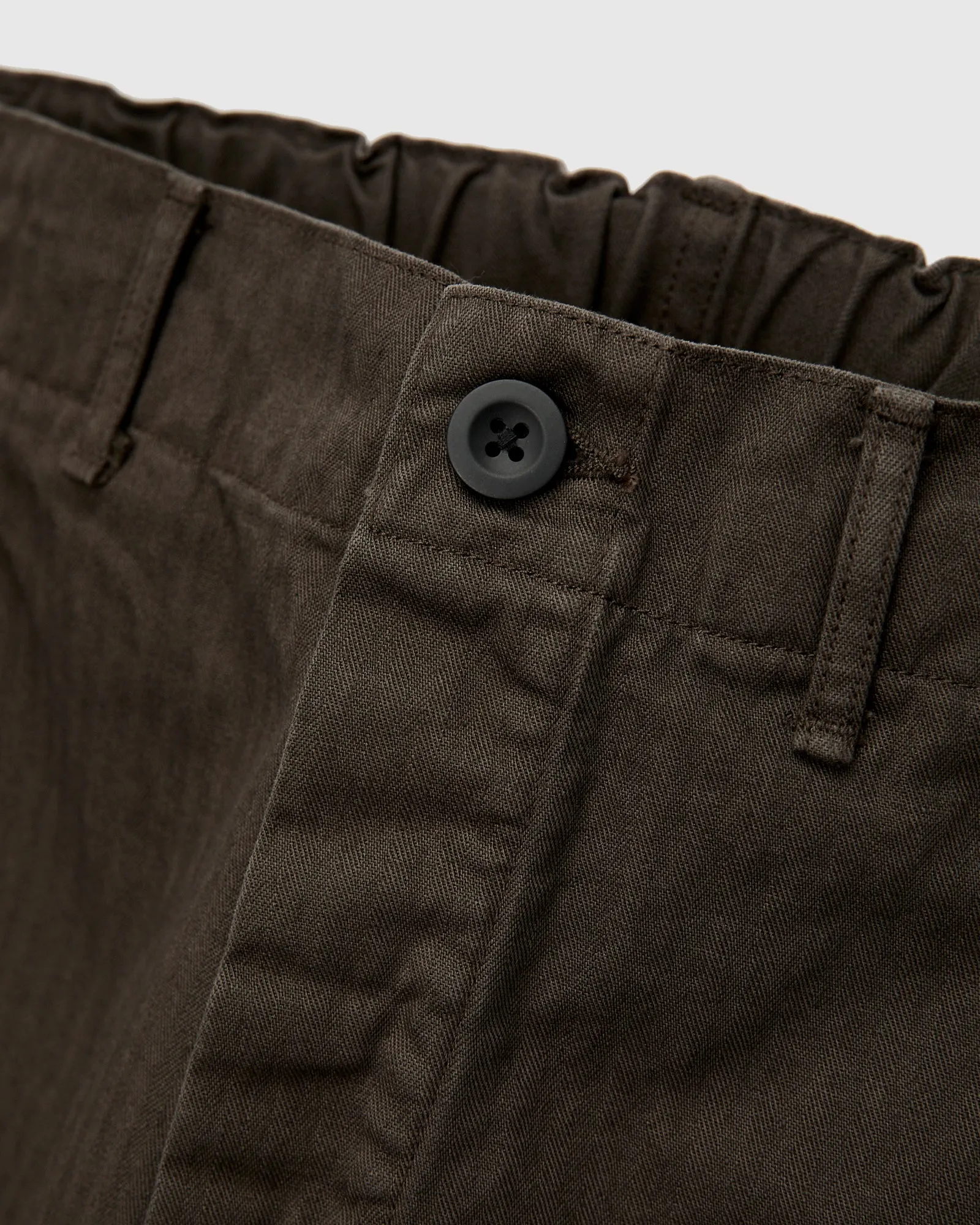 Wide Fit French Work Pants in Coffee Brown