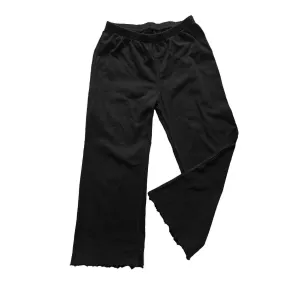 Wide leg pant- Solid Black