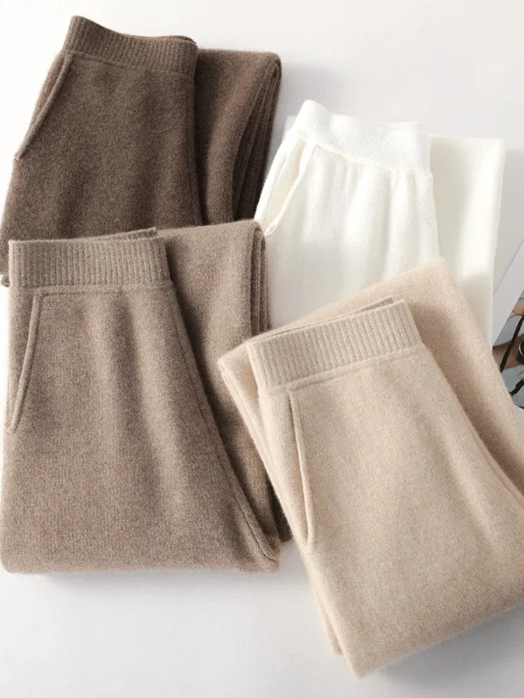 Wide Leg Pants – Ribbed Knit Fabric – Lounge to Street Style