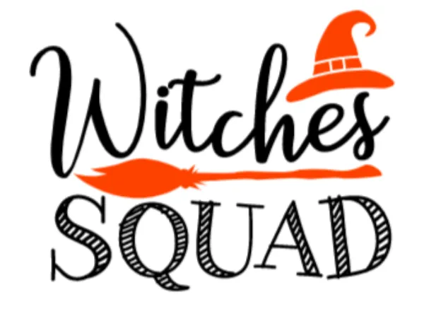 Witches Squad Halloween, Unisex, White Short Sleeve T-shirt
