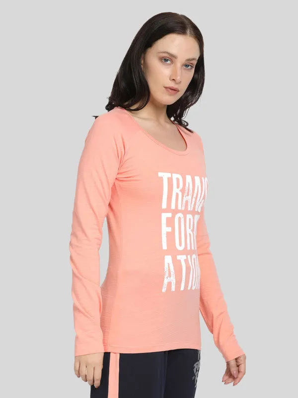 Women Light Pink Typography Printed Tops & T-Shirts - YOLO TOP-RG
