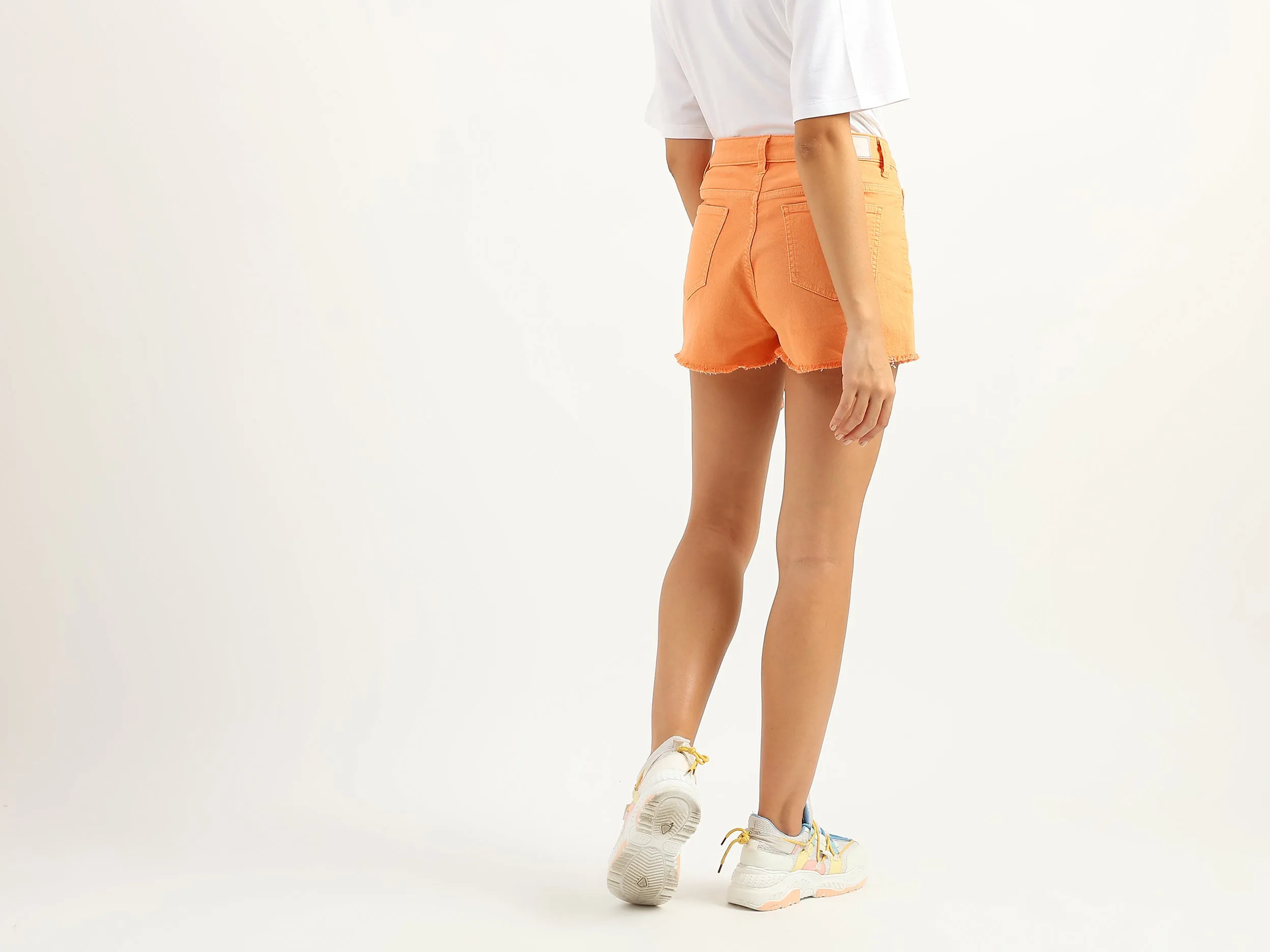 Women Solid Regular Fit Shorts