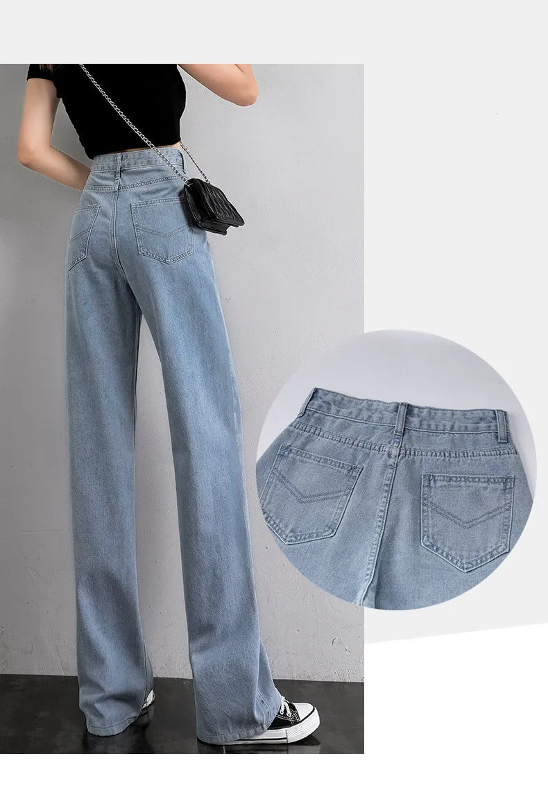 Women Wide Leg Jeans Summer Thin Section