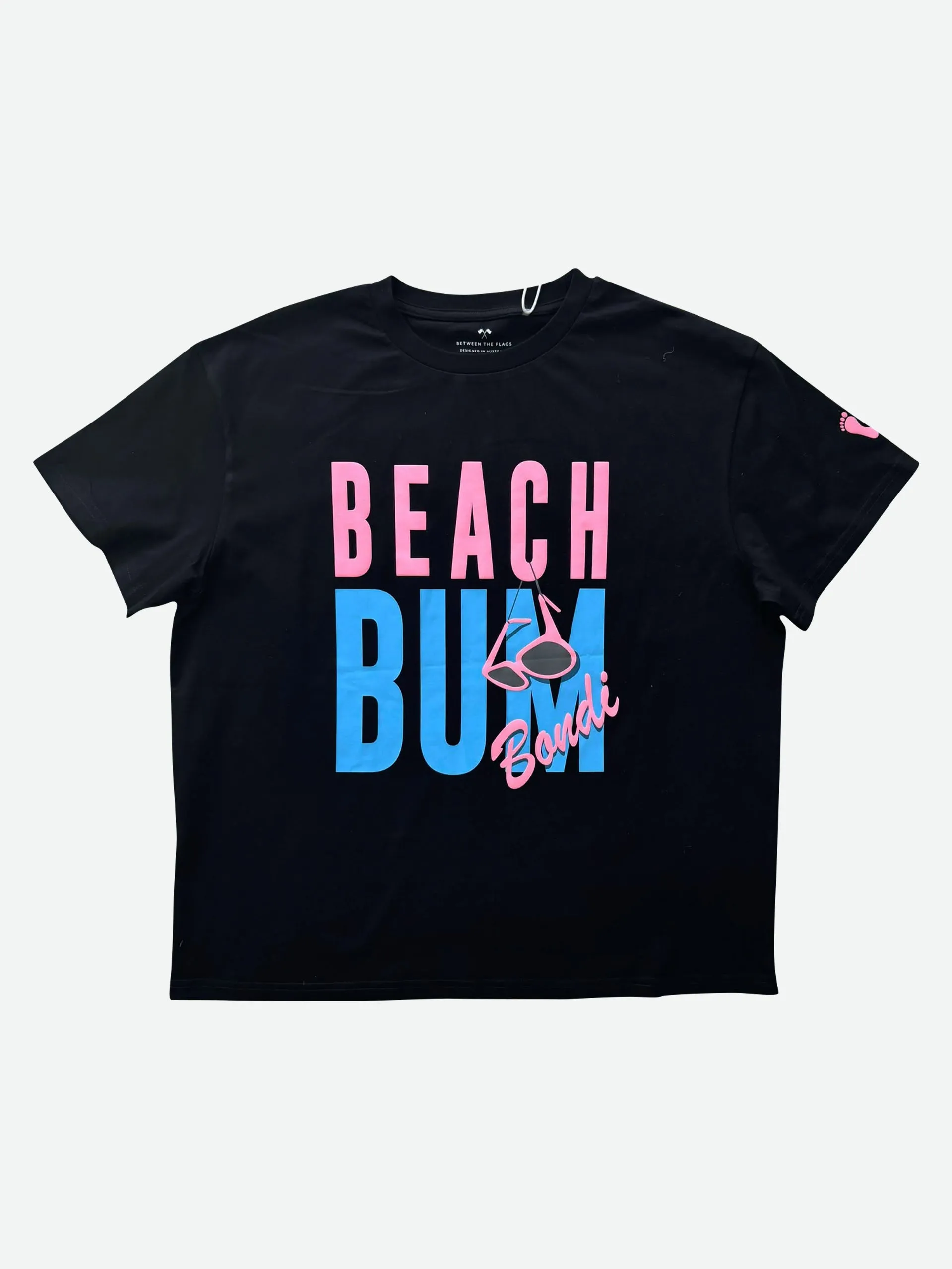 Women's Beach Bum Oversized Tee (Black)