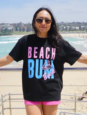 Women's Beach Bum Oversized Tee (Black)