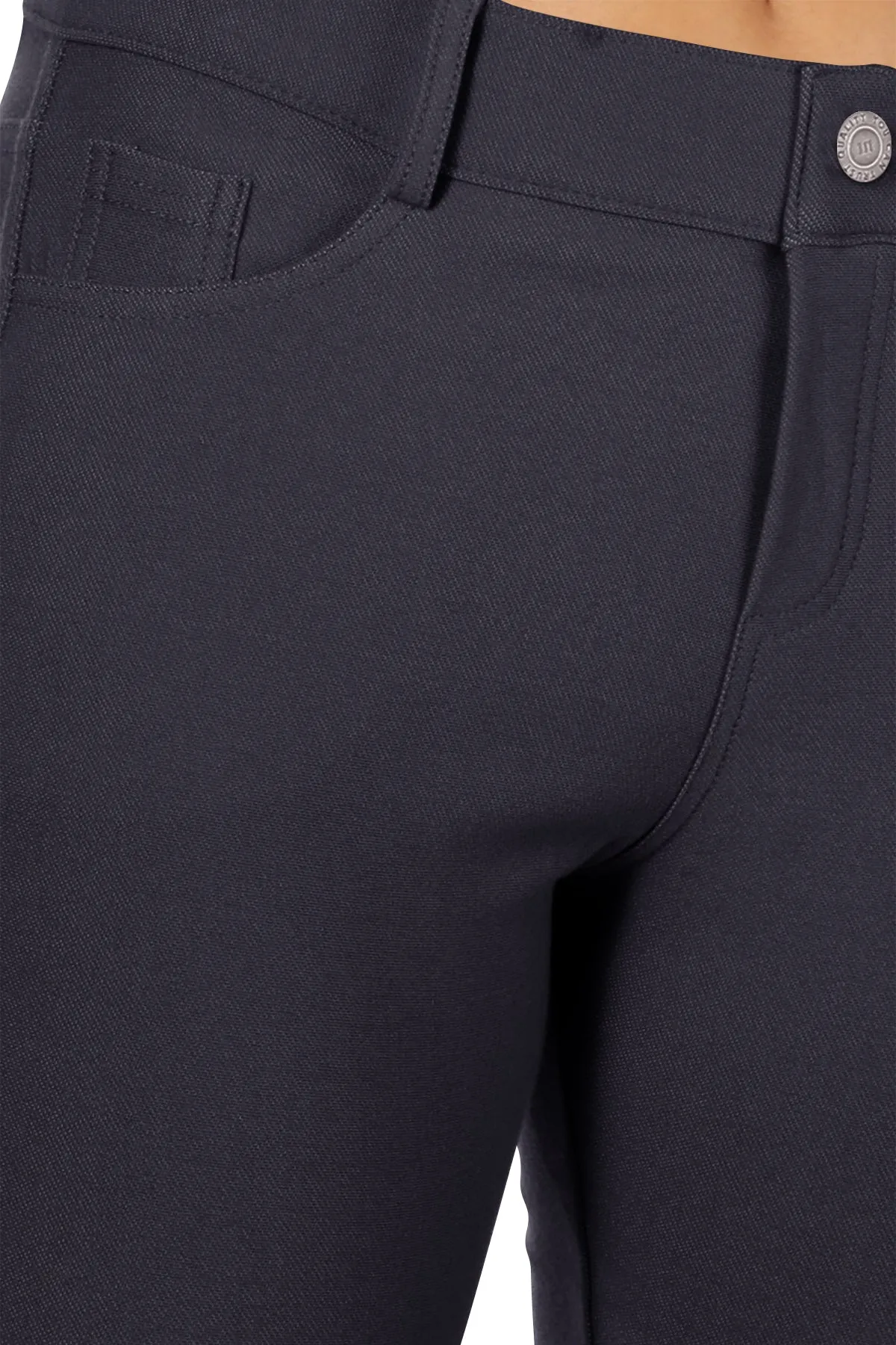 Women's Casual Stretch Comfy Pockets Solid Bermuda Shorts Pants