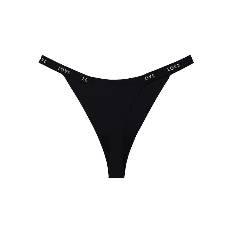 Women’s High Waist Thong Style "Love" Underwear's T pants