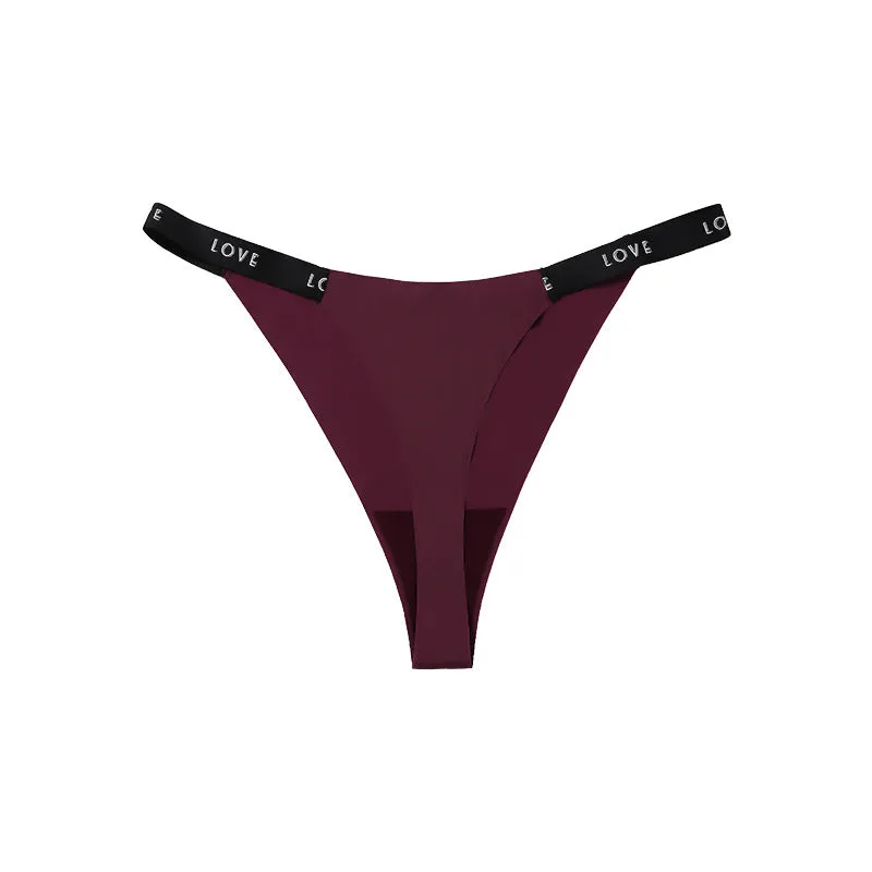Women’s High Waist Thong Style "Love" Underwear's T pants