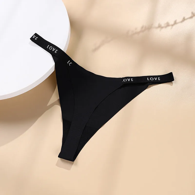 Women’s High Waist Thong Style "Love" Underwear's T pants