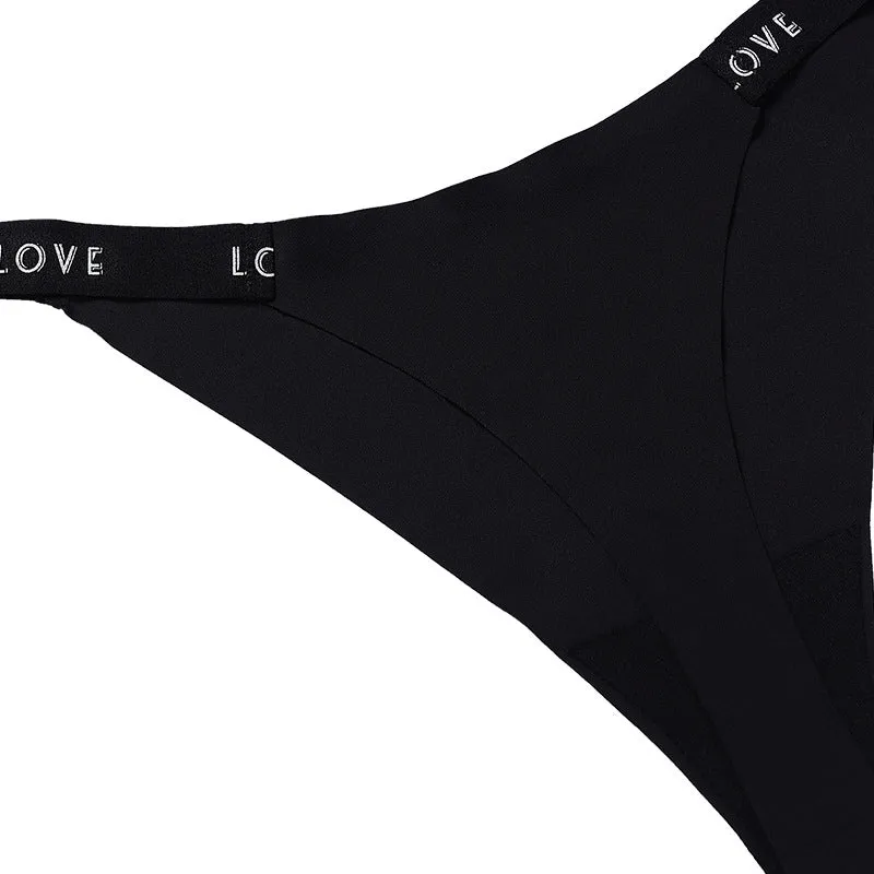 Women’s High Waist Thong Style "Love" Underwear's T pants