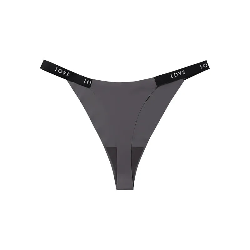 Women’s High Waist Thong Style "Love" Underwear's T pants