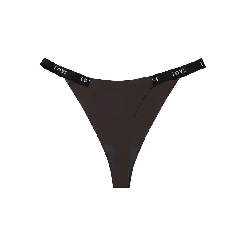 Women’s High Waist Thong Style "Love" Underwear's T pants